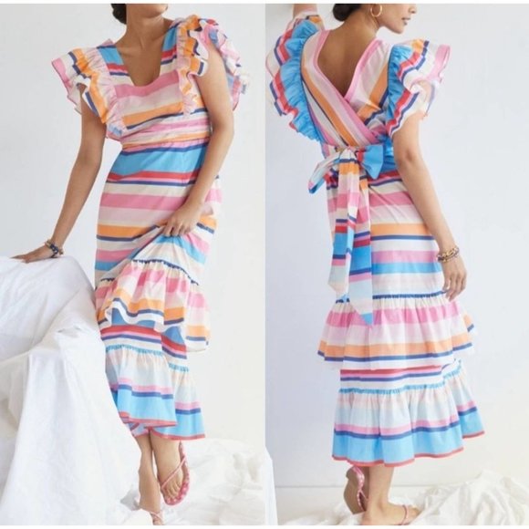 Anthropologie Plenty by Tracy Reese Ruffled Maxi Dress - Picture 6 of 11